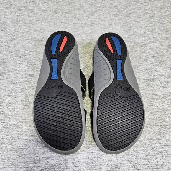 Spenco Kholo Mens 13 Orthotic Slides Sandals Slip On Black Arch Support Carbon - Picture 2 of 16